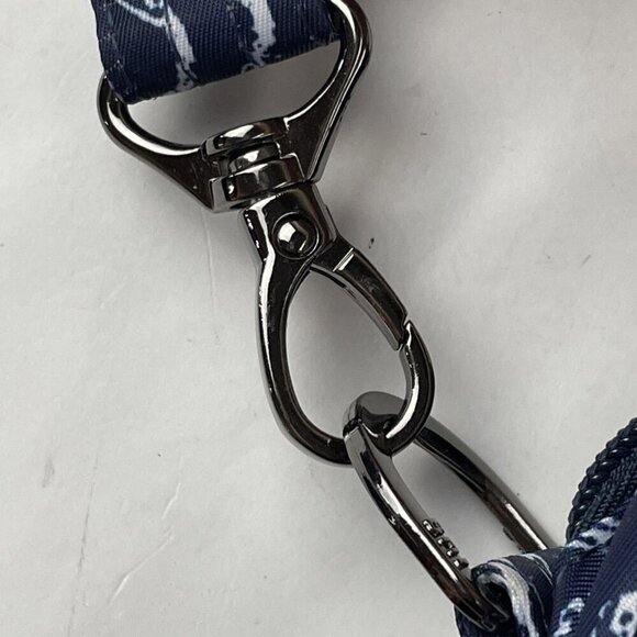 Lug Carousel Waves Navy Crossbody Belt Bag Nautical Quilted Travel RFID - Picture 15 of 15